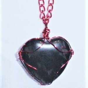 Wire Wrapped Heart Necklace
